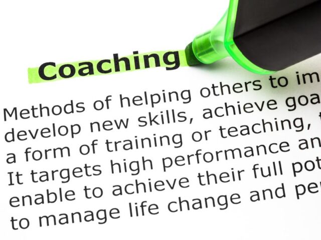 Highlighted word coaching, signifying business development coaching is important