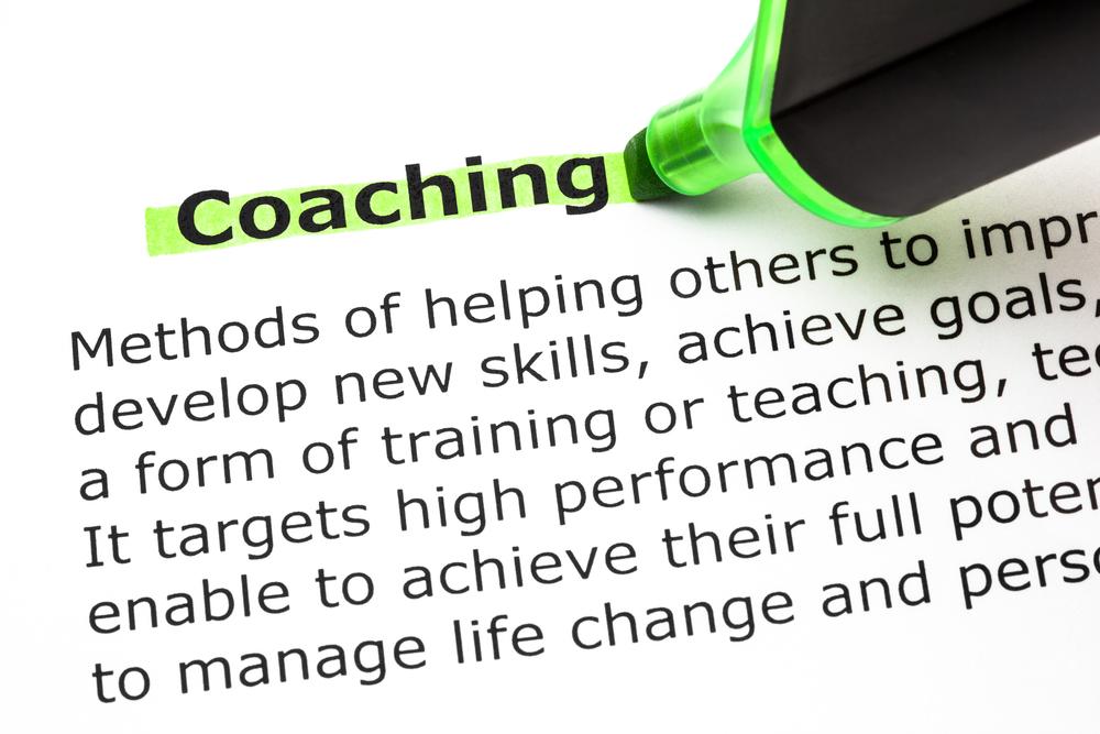 Highlighted word coaching, signifying business development coaching is important