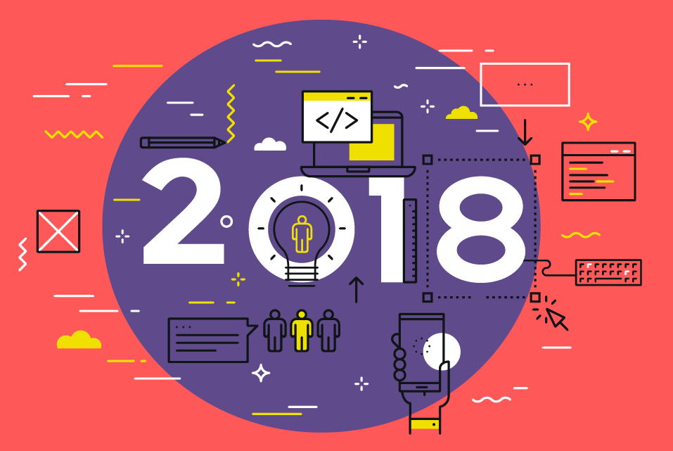 Design, marketing, 2018 trends