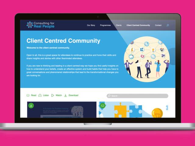 modern user-focused website