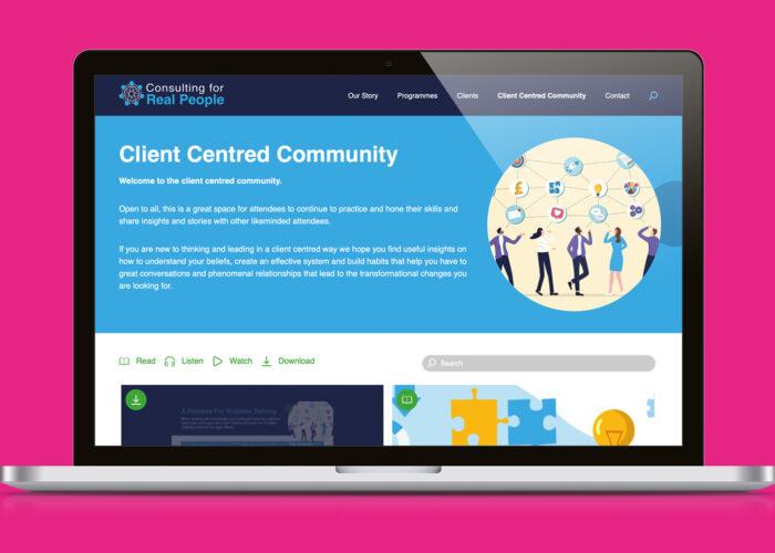 modern user-focused website