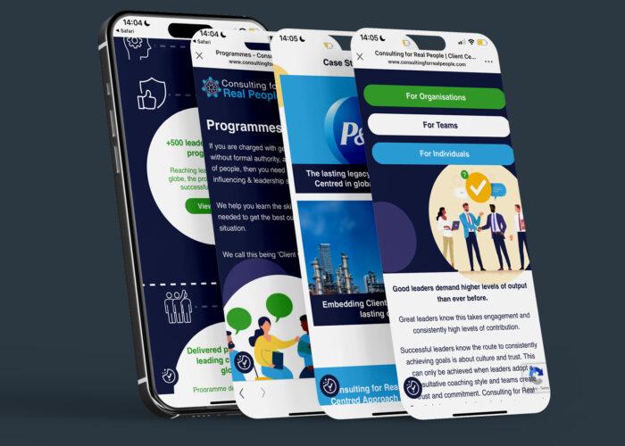 modern user-focused website